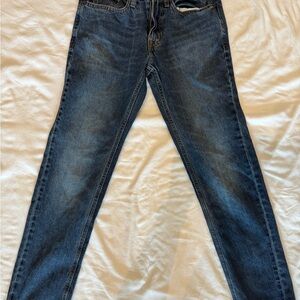 Old Navy Slim Straight Blue Jeans Versatile Everyday Wear